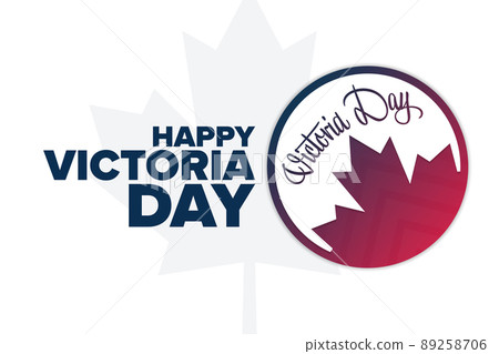 Happy Victoria Day. Holiday concept. Template for background, banner, card, poster with text 89258706