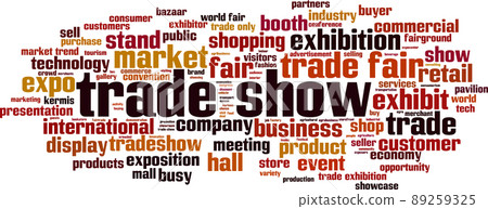 Trade show word cloud Trade show word cloud 89259325