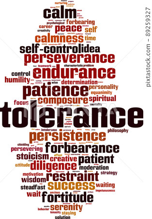 Tolerance word cloud Tolerance word cloud 89259327