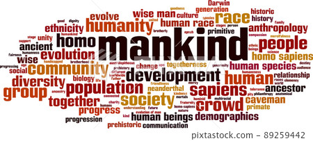 Mankind word cloud 89259442