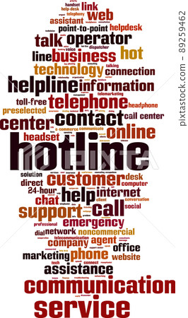 Hotline word cloud Hotline word cloud 89259462