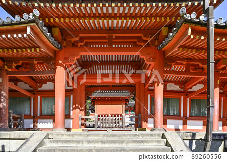 Kasuga Taisha Shrine inside gate Kasuga Taisha Shrine inside gate 89260556