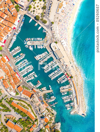 Aerial view of Cassis near Marseille, Provence, France 89260687