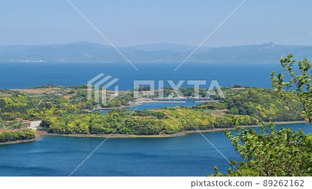 Scenery from Hario Park Cultured raft group (Japanese fishing: the future is here!) Takanosu, Nagashima-cho, Izumi-gun, Kagoshima Prefecture 89262162