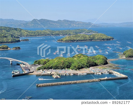 Scenery from Hario Park Cultured raft group (Japanese fishing: the future is here!) Takanosu, Nagashima-cho, Izumi-gun, Kagoshima Prefecture 89262177