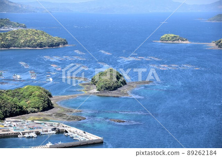 Scenery from Hario Park Cultured raft group (Japanese fishing: the future is here!) Takanosu, Nagashima-cho, Izumi-gun, Kagoshima Prefecture 89262184