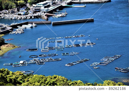 Scenery from Hario Park Cultured raft group (Japanese fishing: the future is here!) Takanosu, Nagashima-cho, Izumi-gun, Kagoshima Prefecture 89262186