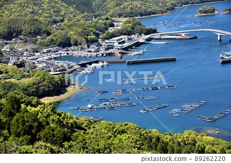 Scenery from Hario Park Cultured raft group (Japanese fishing: the future is here!) Takanosu, Nagashima-cho, Izumi-gun, Kagoshima Prefecture 89262220