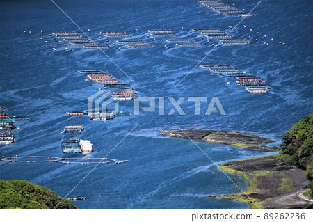 Scenery from Hario Park Cultured raft group (Japanese fishing: the future is here!) Takanosu, Nagashima-cho, Izumi-gun, Kagoshima Prefecture 89262236