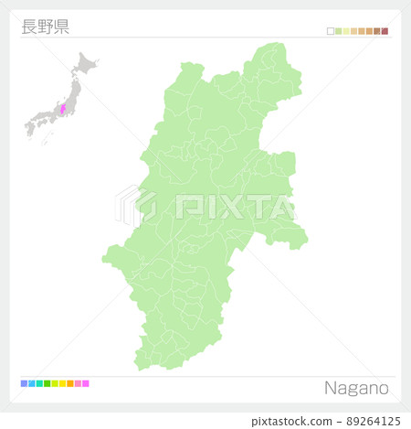 Nagano Map Nagano Map 89264125