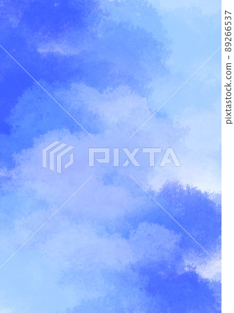 Light blue watercolor background clouds 89266537
