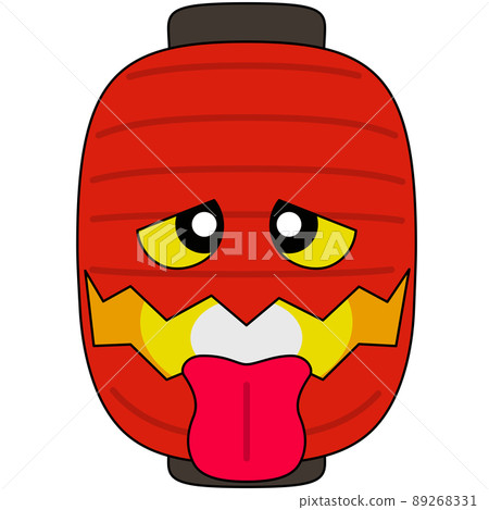 Illustration of a lantern ghost (with outline) Illustration of a lantern ghost (with outline) 89268331