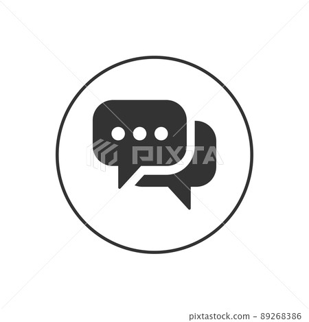 Chat Message Related Glyph Icon 89268386
