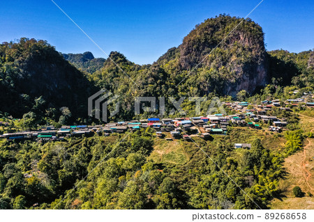 Phu Pha Mok Ban Jabo village in Mae Hong Son, Thailand Phu Pha Mok Ban Jabo village in Mae Hong Son, Thailand 89268658