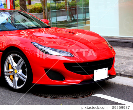 超級跑車 法拉利 豪華車 紅色車 紅色跑車 89269987