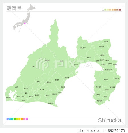 Map of Shizuoka Prefecture ・ Shizuoka Map Map of Shizuoka Prefecture ・ Shizuoka Map 89270473
