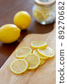 Lemon Fresh sliced lemon 89270682
