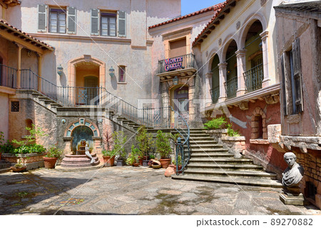 晴朗的日子裡，和歌山瑪麗市的主題公園波爾圖歐洲 89270882