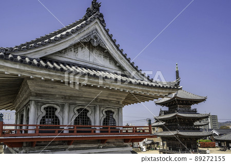 Saidaiji Kannonin Mie Pagoda and Ishimon Okayama City, Okayama Prefecture Saidaiji Kannonin Mie Pagoda and Ishimon Okayama City, Okayama Prefecture 89272155
