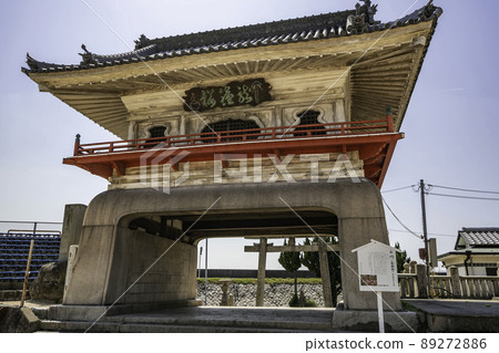 岡山縣岡山市西大寺觀音石門（龍鍾樓） 89272886