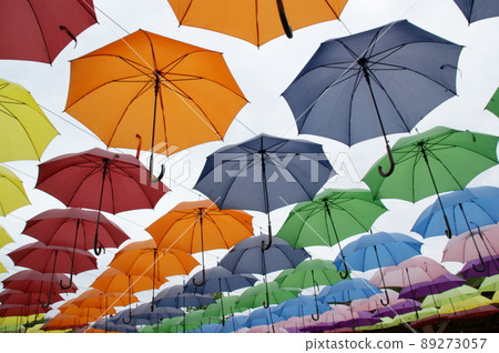 Colorful umbrella dance Colorful umbrella dance 89273057