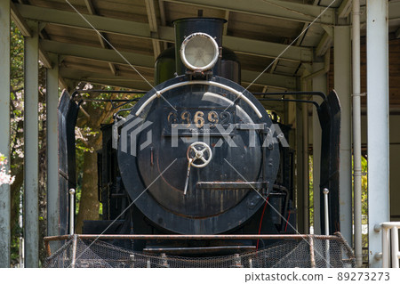 68692 type SL steam locomotive that is statically preserved in Tokushima Central Park 89273273