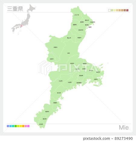 Map of Mie Prefecture ・ Shiga Map Map of Mie Prefecture ・ Shiga Map 89273490