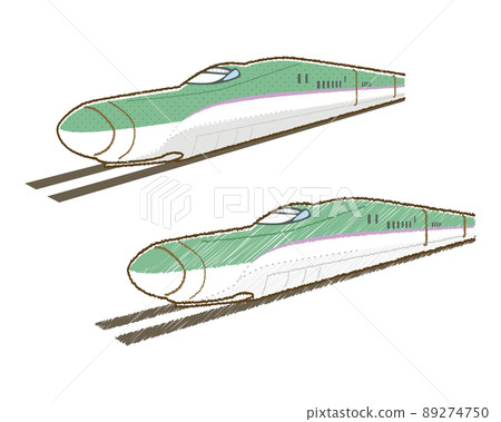 Shinkansen illustration 89274750