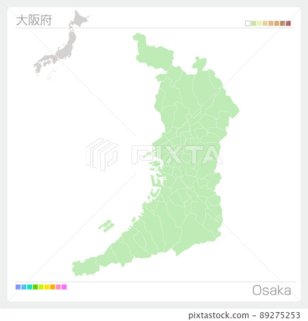 Map of Osaka Prefecture ・ Osaka Map Map of Osaka Prefecture ・ Osaka Map 89275253
