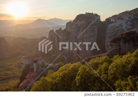 Meteora Greece Kalambaka Monastery, beautiful landscape Meteora Greece Kalambaka Monastery, beautiful landscape 89275902