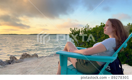Beautiful Florida Keys - Sit by the calm water and enjoy the sunset 89278301