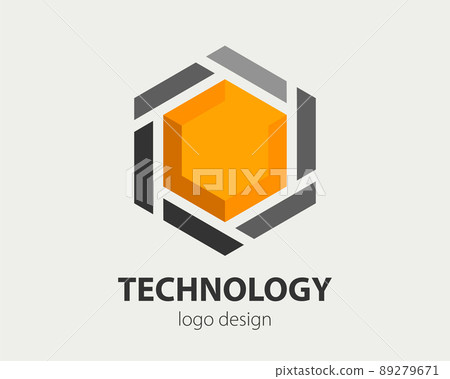 Abstract business logo design. Vector company logotype concept. Haxogen corporate sign for brand identity 89279671