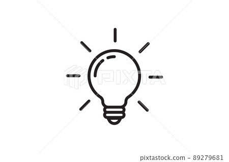 Idea symbol creative concept. Light bulb light vector icon. Power and energy sign. 89279681