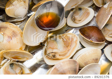 Clam direct fire foil grilled Clam direct fire foil grilled 89281376