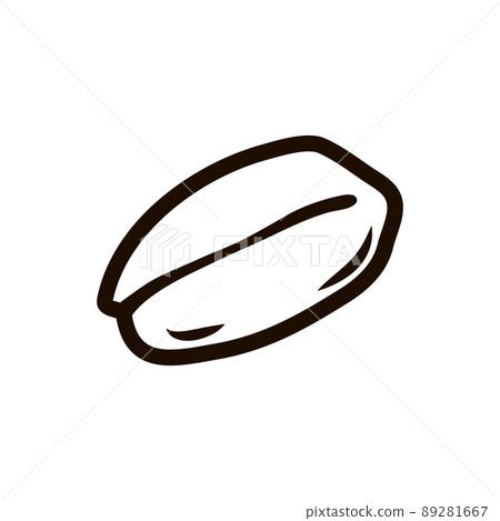 Oat flake icon on a white isolated background. Healthy product. Vector outline For the preparation of oatmeal porridge.  89281667
