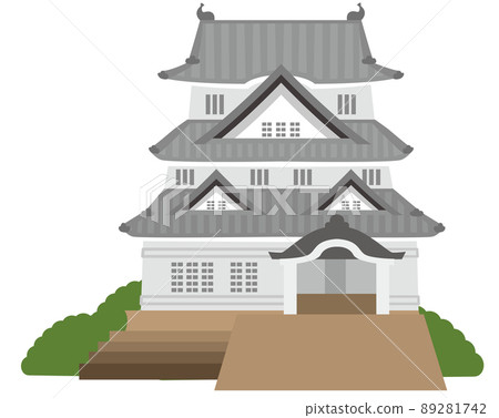 Japanese castle illustration Japanese castle illustration 89281742