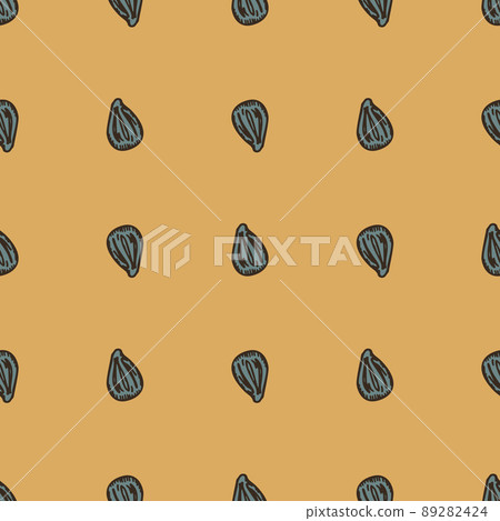 Seamless pattern engraved seeds. Vintage background plants kernels in hand drawn style. Botanical sketch. Seamless pattern engraved seeds. Vintage background plants kernels in hand drawn style. Botanical sketch. 89282424
