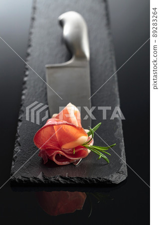 Prosciutto with rosemary Prosciutto with rosemary 89283264