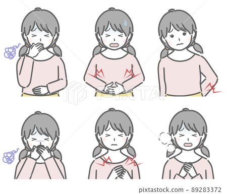 生病的女孩 89283372