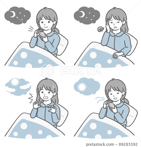 Girls entering futon Girls entering futon 89283392