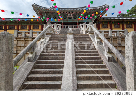 Bulguksa Buddhist temple in Gyeongju, South Korea Bulguksa Buddhist temple in Gyeongju, South Korea 89283992