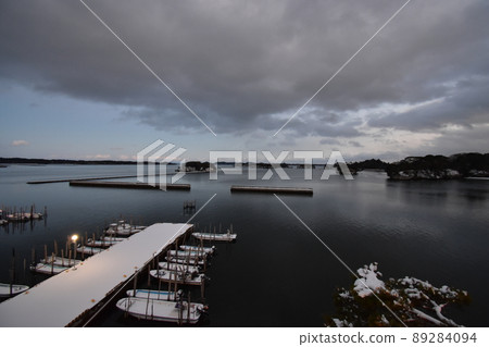Tohoku Miyagi Prefecture Japan's Three Views Matsushima Night View Tohoku Miyagi Prefecture Japan's Three Views Matsushima Night View 89284094