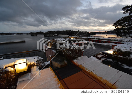 Tohoku Miyagi Prefecture Japan's Three Views Matsushima Night View Tohoku Miyagi Prefecture Japan's Three Views Matsushima Night View 89284149