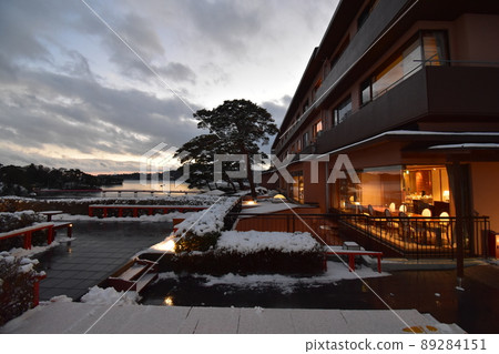 Tohoku Miyagi Prefecture Japan's Three Views Matsushima Night View Tohoku Miyagi Prefecture Japan's Three Views Matsushima Night View 89284151