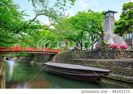 Sumiyoshi Lighthouse at the site of Kawaminato, Funamachi, Ogaki City 89285233