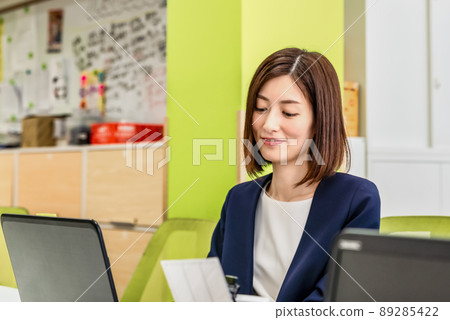 Woman working in the office 89285422