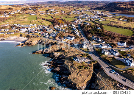 Aerial view of Portnablagh, County Donegal, Ireland Aerial view of Portnablagh, County Donegal, Ireland 89285425