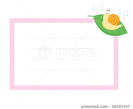 Snail Dendenmushi Illustration Message Card 89285547