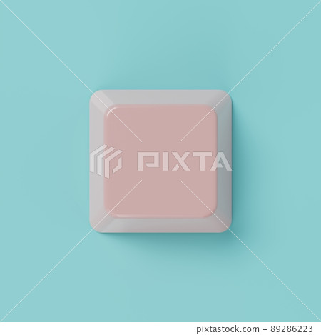 Blue and pink color keyboard input button on background. Abstract object and technology concept. 3D illustration rendering Blue and pink color keyboard input button on background. Abstract object and technology concept. 3D illustration rendering 89286223
