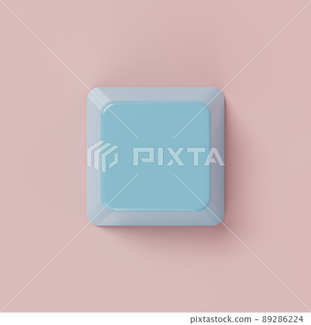 Blue and pink color keyboard input button on background. Abstract object and technology concept. 3D illustration rendering Blue and pink color keyboard input button on background. Abstract object and technology concept. 3D illustration rendering 89286224
